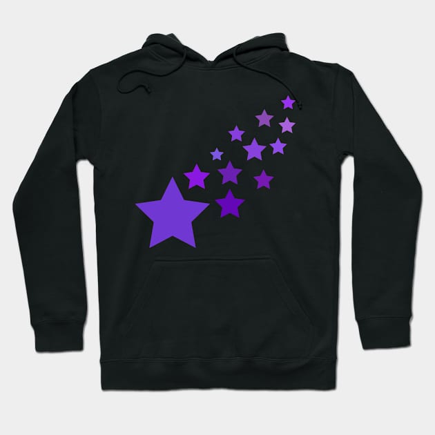 Purple Stars Hoodie by Celtic Morrigan